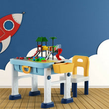Load image into Gallery viewer, 6 in 1 Kids Activity Table Set with Chair

