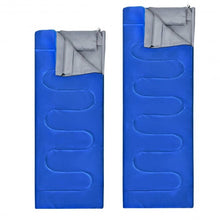 Load image into Gallery viewer, 2 Person Waterproof Sleeping Bag with 2 Pillows-Blue
