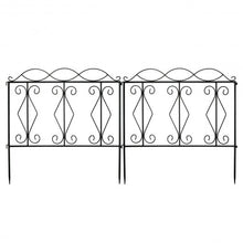 Load image into Gallery viewer, 24in x 8Ft Outdoor Decorative Garden Fence Set

