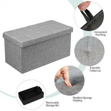 Load image into Gallery viewer, 31.5&quot; Fabric Foldable Storage with Removable Storage Bin-Light Gray
