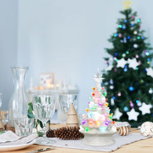 Load image into Gallery viewer, 14&quot; Pre-Lit Hand-Painted Ceramic Tabletop Christmas Tree
