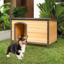 Load image into Gallery viewer, Wood Extreme Weather Resistant Pet Log Cabin-M
