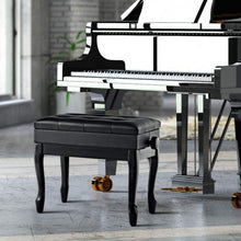Load image into Gallery viewer, Height Adjustable PU Leather Piano Bench with Storage
