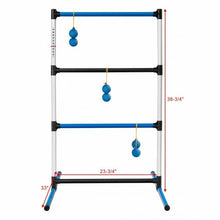 Load image into Gallery viewer, Indoor Outdoor Portable Ladder Ball Toss Game Set with Bag
