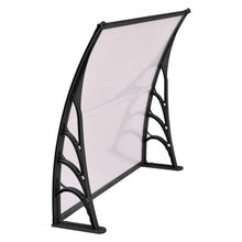 Load image into Gallery viewer, 40&quot; x 40&quot; Outdoor Polycarbonate Front Door Window Awning Canopy-Black
