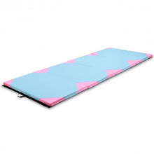 Load image into Gallery viewer, 4&#39; x 10&#39; x 2&quot; Thick Folding Panel Fitness Exercise Gymnastics Mat-Blue
