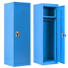 Load image into Gallery viewer, 48&quot; Kid Safe Storage Children Single Tier Metal Locker-Blue
