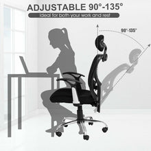 Load image into Gallery viewer, Ergonomic Mesh High Back Office Chair with Headrest-Black
