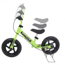 Load image into Gallery viewer, 12&quot; Four Colors Kids Balance Bike Scooter with Brakes and Bell-Green
