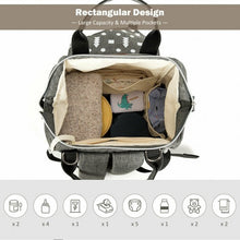 Load image into Gallery viewer, Waterproof Large Diaper Bag Backpack w/ USB Charging
