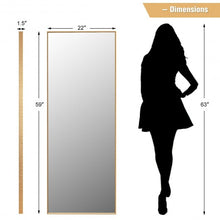 Load image into Gallery viewer, 59&#39;&#39;Full Length Mirror Large Rectangle Bedroom Mirror-Golden
