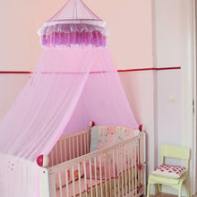Load image into Gallery viewer, Elegant Lace Princess Round Dome Bedding Net
