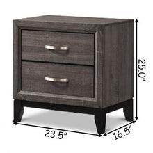 Load image into Gallery viewer, 2 Drawers Storage Nightstand Sofa Side End Table
