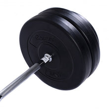 Load image into Gallery viewer, 124 lbs Lifting Exercise Curl Bar Barbell Weight Set
