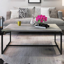 Load image into Gallery viewer, Metal Frame Cocktail Coffee Table-Gray
