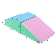 Load image into Gallery viewer, 2 Pcs Soft Foam Indoor Toddler Climb Slide Activity Play Set -Pink
