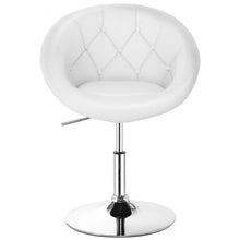 Load image into Gallery viewer, 1Pc Adjustable Modern Swivel Round Tufted-White
