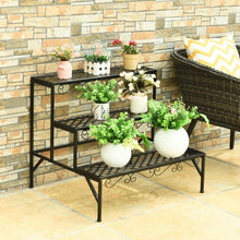 Load image into Gallery viewer, 3 Tiers Metal Decorative Plant Stand
