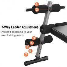 Load image into Gallery viewer, Adjustable Arc-Shaped Decline Sit up Bench
