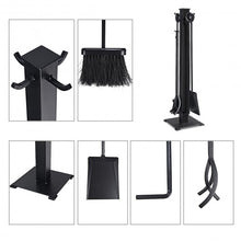 Load image into Gallery viewer, 5 Pieces Fireplace Iron Fire Place Tool Set
