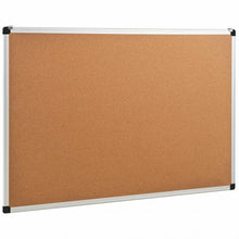 Load image into Gallery viewer, 24&quot; x 36&quot; Aluminum Framed Cork Board Bulletin Board with 12 Pins-1 Pack

