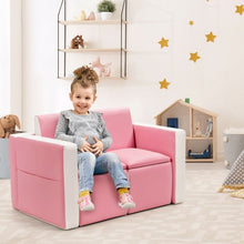 Load image into Gallery viewer, Multi-functional Kids Sofa Table Chair Set-Pink
