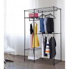 Load image into Gallery viewer, Portable Steel Closet Hanger Storage Rack Organizer
