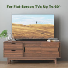 Load image into Gallery viewer, TV Stand for TV up to 60&quot; Media Console Table Storage with Doors-Walnut
