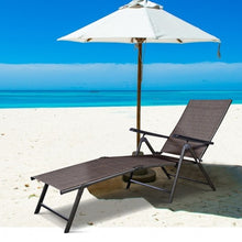 Load image into Gallery viewer, Adjustable outdoor patio pool chaise lounge

