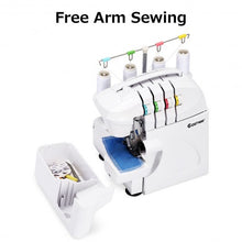 Load image into Gallery viewer, Serger Overlock Sewing Machine with Needles and Lights
