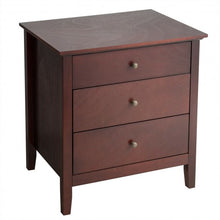 Load image into Gallery viewer, 3 Drawers Nightstand Beside End Side Table Accent Table
