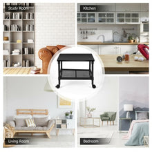 Load image into Gallery viewer, 2-Tier Rolling Under-Desk  with Storage Shelf
