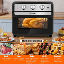 Load image into Gallery viewer, 23 QT 6-in-1 Air Fryer Toaster Oven with 9 Accessories
