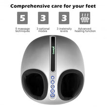 Load image into Gallery viewer, Heat Air Compression Foot Massager Kneading Shiatsu Therapy Plantar Massage
