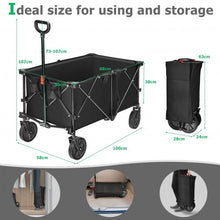 Load image into Gallery viewer, Outdoor Utility Garden Trolley Buggy -Black
