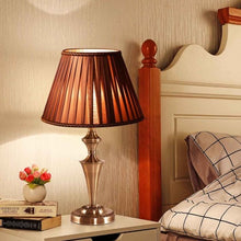 Load image into Gallery viewer, 13&quot; Antique Brass  Bedroom LED Bulb  Table Lamp
