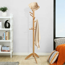 Load image into Gallery viewer, Wooden Free Standing Coat Rack -Oak
