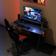 Load image into Gallery viewer, All-in-One Professional Gaming Desk with Cup &amp;  Headphone Holder
