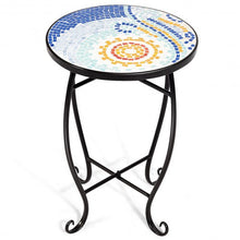 Load image into Gallery viewer, Outdoor Indoor Steel Accent Plant Stand Cobalt Table-Navy
