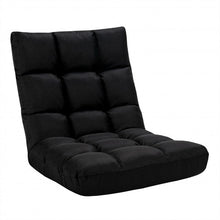 Load image into Gallery viewer, 14-Position Adjustable Folding Lazy Gaming Sofa-Black
