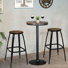 Load image into Gallery viewer, 30" Set of 2 Industrial Height Bar Stools
