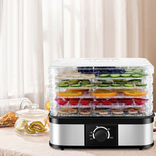 Load image into Gallery viewer, 5 Tray Temperature Control Fruit Vegetable Dryer
