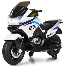 Load image into Gallery viewer, 12V Kids Ride On Motorcycle Electric Motor Bike-White
