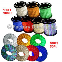 Load image into Gallery viewer, LED Rope Light Home Outdoor Christmas Decorative Party 7Color-50&#39; RGB
