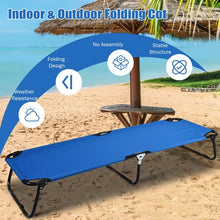 Load image into Gallery viewer, Folding Camping Bed Outdoor Portable Military Cot Sleeping Hiking
