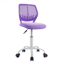 Load image into Gallery viewer, Adjustable Office Task Desk Armless Chair-Purple
