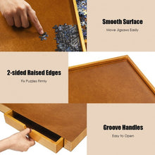 Load image into Gallery viewer, 1500 Pcs Wooden Jigsaw Puzzle Table with 4 Drawers-Wood

