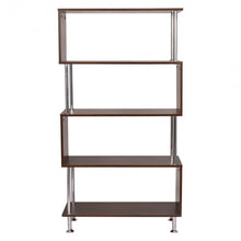 Load image into Gallery viewer, 32&quot; x 12&quot; x 58&quot; Modern 4 Shelves Wooden Storage Bookshelf
