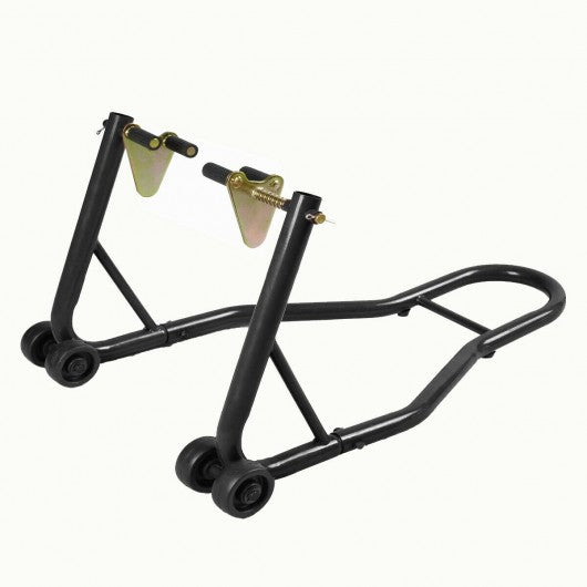 Motorcycle Stand Front Wheel Lift Fork Swingarm Stands Forklift-Black
