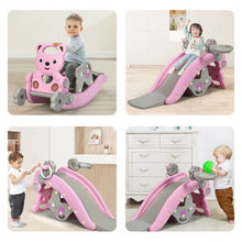 Load image into Gallery viewer, 4-in-1Baby Rocking Horse Slide Set-Pink
